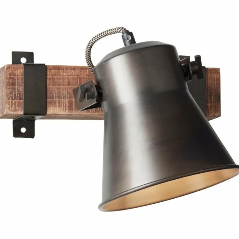 Luminaires Rustiques-Luminaires Brilliant Spot Brilliant Plow Noir, 1 lumière