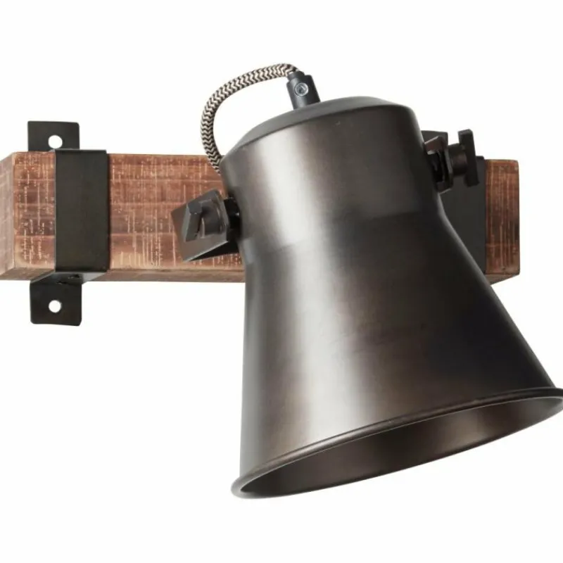 Luminaires Rustiques-Luminaires Brilliant Spot Brilliant Plow Noir, 1 lumière