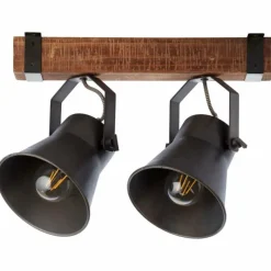 Luminaires Rustiques-Luminaires Brilliant Spot Brilliant Plow Noir, 2 lumières