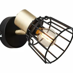 Luminaires Scandinaves-Luminaires Brilliant Spot Brilliant Posca Laiton, Noir, 1 lumière