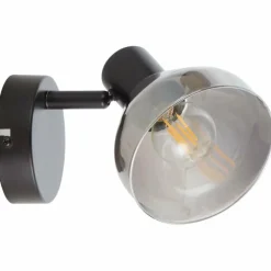 Suspension Verre Fumé-Luminaires Brilliant Spot Brilliant Reflekt Noir, 1 lumière