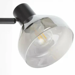 Suspension Verre Fumé-Luminaires Brilliant Spot Brilliant Reflekt Noir, 1 lumière