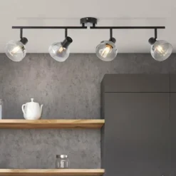 Luminaires Brilliant Spot Brilliant Reflekt Noir, 4 lumières