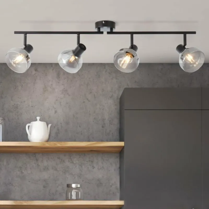 Luminaires Brilliant Spot Brilliant Reflekt Noir, 4 lumières