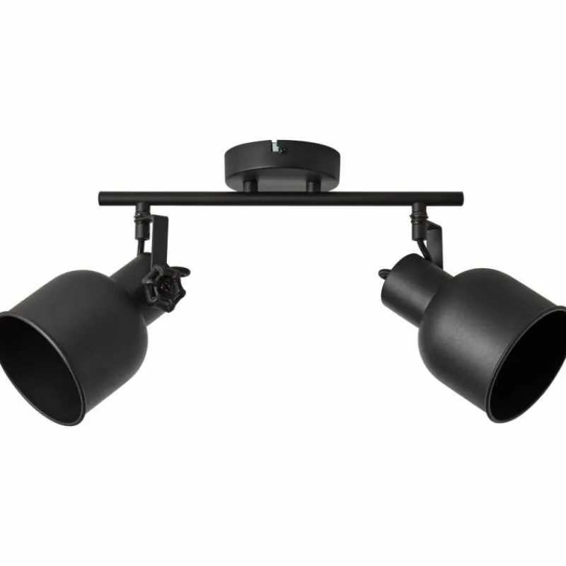 Lampes Industrielles-Luminaires Brilliant Spot Brilliant Rolet Noir, 2 lumières