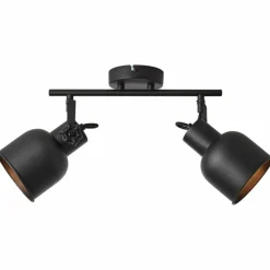 Lampes Industrielles-Luminaires Brilliant Spot Brilliant Rolet Noir, 2 lumières