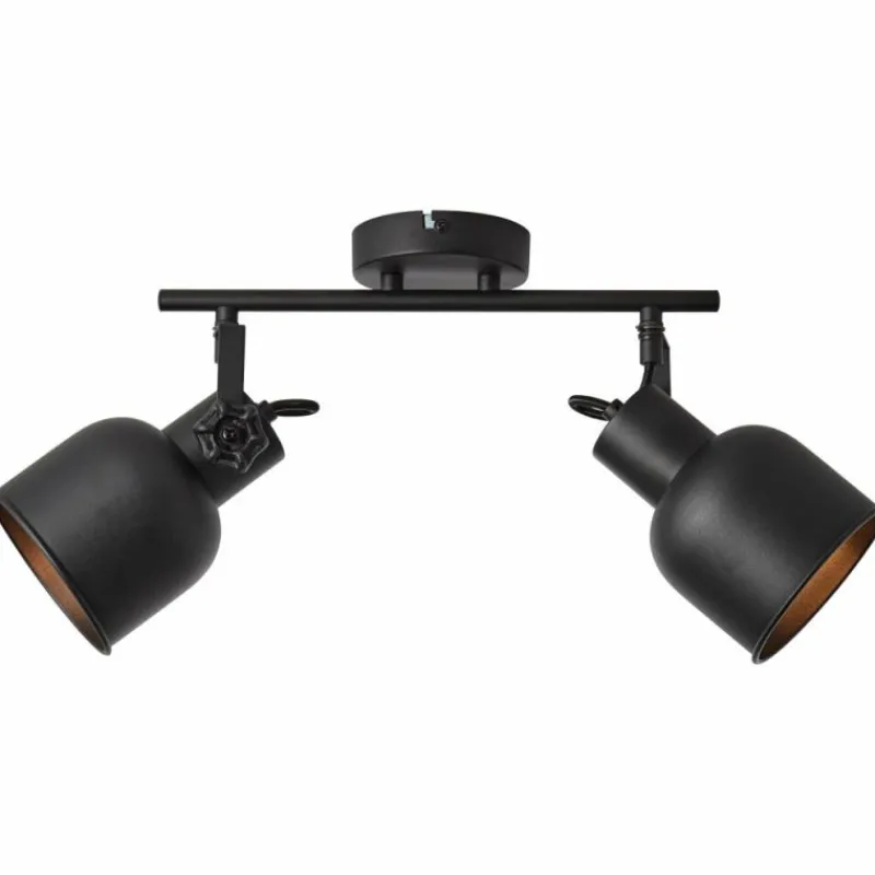 Lampes Industrielles-Luminaires Brilliant Spot Brilliant Rolet Noir, 2 lumières