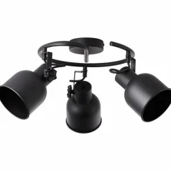 Lampes Industrielles-Luminaires Brilliant Spot Brilliant Rolet Noir, 3 lumières