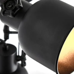 Lampes Industrielles-Luminaires Brilliant Spot Brilliant Rolet Noir, 3 lumières