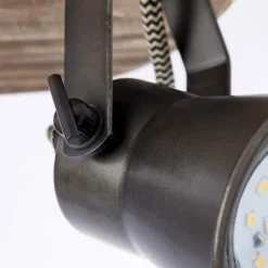 Luminaires Rustiques-Luminaires Brilliant Spot Brilliant Seed Bois foncé, Noir, 2 lumières