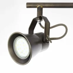 Luminaires Rustiques-Luminaires Brilliant Spot Brilliant Seed Bois foncé, Noir, 4 lumières