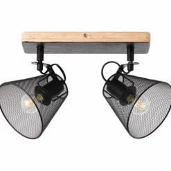 Luminaires Scandinaves-Luminaires Brilliant Spot Brilliant Whole Bois foncé, Noir, 2 lumières