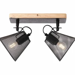 Luminaires Scandinaves-Luminaires Brilliant Spot Brilliant Whole Bois foncé, Noir, 2 lumières