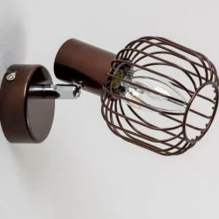 Luminaires Rustiques-hofstein Spot Cancun Brun, 1 lumière