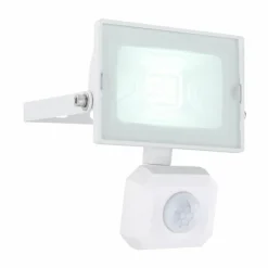 Luminaires Globo Lighting Spot de jardin Globo HELGA LED Blanc, 1 lumière, Détecteur de mouvement