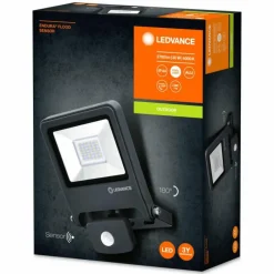 Luminaires Ledvance Spot de jardin LEDVANCE ENDURA® Gris, 1 lumière, Détecteur de mouvement