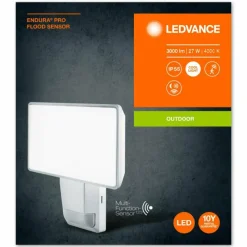 Luminaires Ledvance Spot de jardin LEDVANCE ENDURA® Blanc, 1 lumière, Détecteur de mouvement