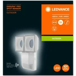 Luminaires Ledvance Spot de jardin LEDVANCE ENDURA® Blanc, 1 lumière, Détecteur de mouvement