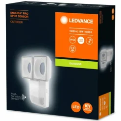 Luminaires Ledvance Spot de jardin LEDVANCE ENDURA® Blanc, 1 lumière, Détecteur de mouvement