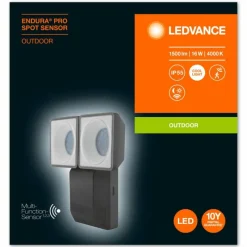 Luminaires Ledvance Spot de jardin LEDVANCE ENDURA® Gris, 1 lumière, Détecteur de mouvement