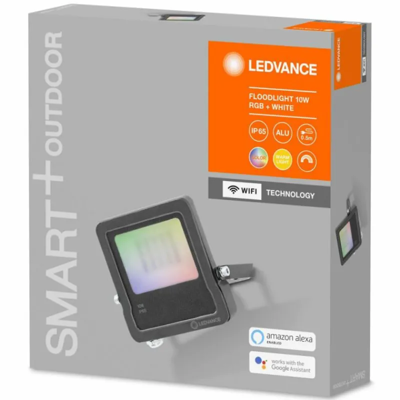 Luminaires Ledvance Spot de jardin LEDVANCE SMART+ Gris, 1 lumière, Changeur de couleurs