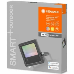 Luminaires Ledvance Spot de jardin LEDVANCE SMART+ Gris, 1 lumière, Changeur de couleurs