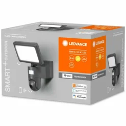 Luminaires Ledvance Spot de jardin LEDVANCE Smart+ Gris, 1 lumière, Détecteur de mouvement