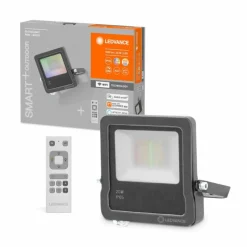 Luminaires Ledvance Spot de jardin LEDVANCE SMART+ Anthracite, 1 lumière, Télécommandes, Changeur de couleurs