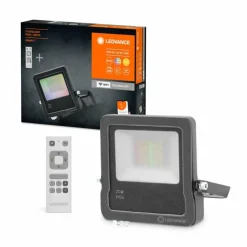 Luminaires Ledvance Spot de jardin LEDVANCE SMART+ Anthracite, 1 lumière, Télécommandes, Changeur de couleurs