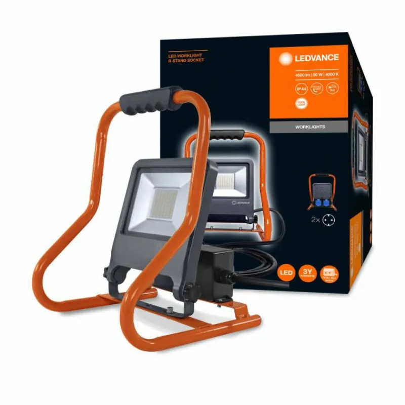 Luminaires Ledvance Spot de jardin LEDVANCE WORKLIGHTS Gris, Orange, 1 lumière