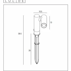 Luminaires Lucide Spot de jardin Lucide TATUM LED Anthracite, 1 lumière