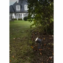 Luminaires Lutec Spot de jardin Lutec Explorer LED Anthracite, 1 lumière