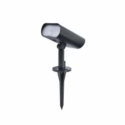 Luminaires Lutec Spot de jardin Lutec GINBO LED Noir, 1 lumière, Détecteur de mouvement, Changeur de couleurs