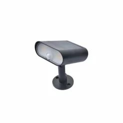 Luminaires Lutec Spot de jardin Lutec GINBO LED Noir, 1 lumière, Détecteur de mouvement, Changeur de couleurs