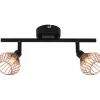 Luminaires Brilliant Spot de plafond Brilliant Dalma Noir, 2 lumières* Plafonniers