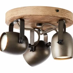 Lampes Vintages & Rétros-Luminaires Brilliant Spot de plafond Brilliant Tool Noir, 3 lumières