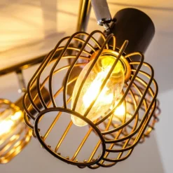 hofstein Spot de plafond Cancun Brun, 6 lumières* Spots Et Projecteurs