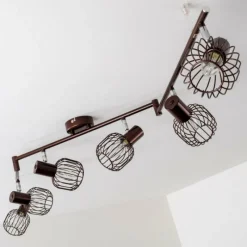 hofstein Spot de plafond Cancun Brun, 6 lumières* Spots Et Projecteurs