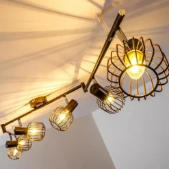 hofstein Spot de plafond Cancun Brun, 6 lumières* Spots Et Projecteurs