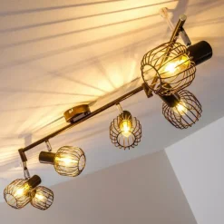 hofstein Spot de plafond Cancun Brun, 6 lumières* Spots Et Projecteurs