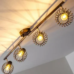 hofstein Spot de plafond Cancun Brun, 4 lumières