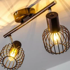 hofstein Spot de plafond Cancun Brun, 2 lumières* Spots Et Projecteurs