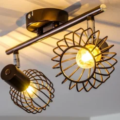 hofstein Spot de plafond Cancun Brun, 2 lumières* Spots Et Projecteurs