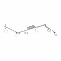 Luminaires Eglo Spot de plafond Eglo CARDILLIO 1 LED Aluminium, Chrome, 6 lumières* Éclairage Led