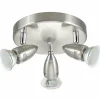 Luminaires Eglo Spot de plafond Eglo MAGNUM LED Chrome, Nickel mat, 3 lumières* Éclairage Led