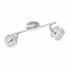 Luminaires Eglo Spot de plafond Eglo NOCITO 1 LED Chrome, 2 lumières* Éclairage Led