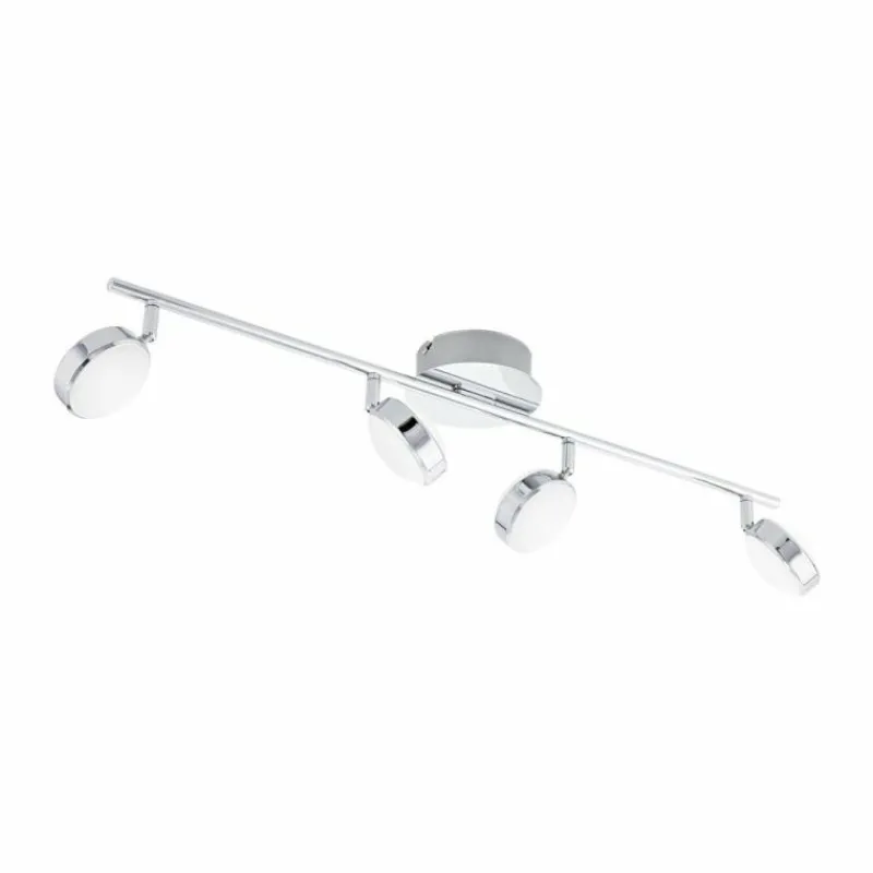 Luminaires Eglo Spot de plafond Eglo SALTO LED Chrome, 4 lumières* Éclairage Led