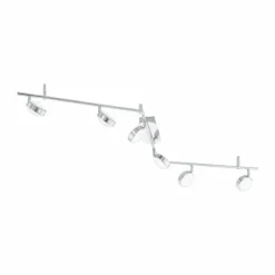 Luminaires Eglo Spot de plafond Eglo SALTO LED Chrome, 6 lumières* Spots Et Projecteurs