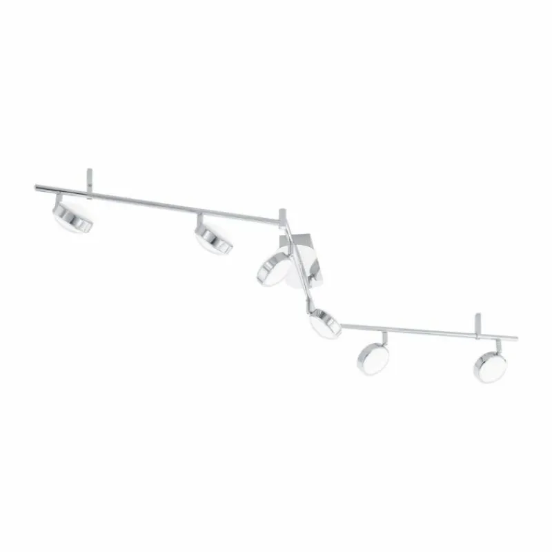 Luminaires Eglo Spot de plafond Eglo SALTO LED Chrome, 6 lumières* Spots Et Projecteurs