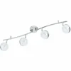 Luminaires Eglo Spot de plafond EGLO SALTO LED Chrome, 4 lumières* Éclairage Led